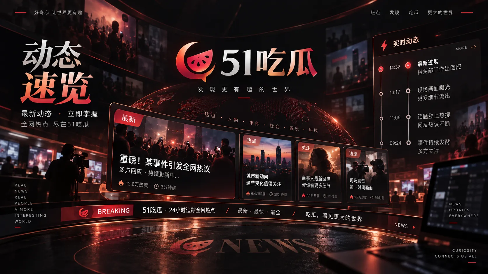娱乐内容页面中作品与话题被分栏整理